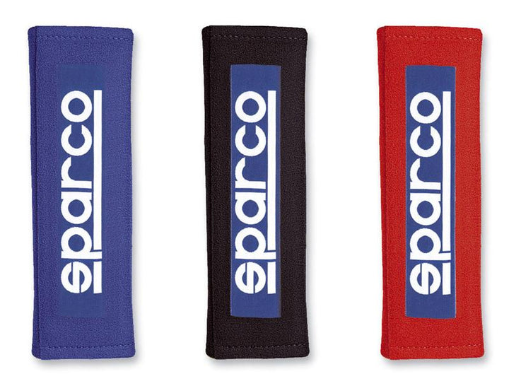 Sparco 3in Racing Harness Belt Pads - Red - Pair