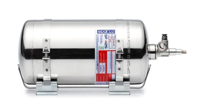 Sparco 4.25L Electric AFFF Fire Suppression System - Stainless Steel