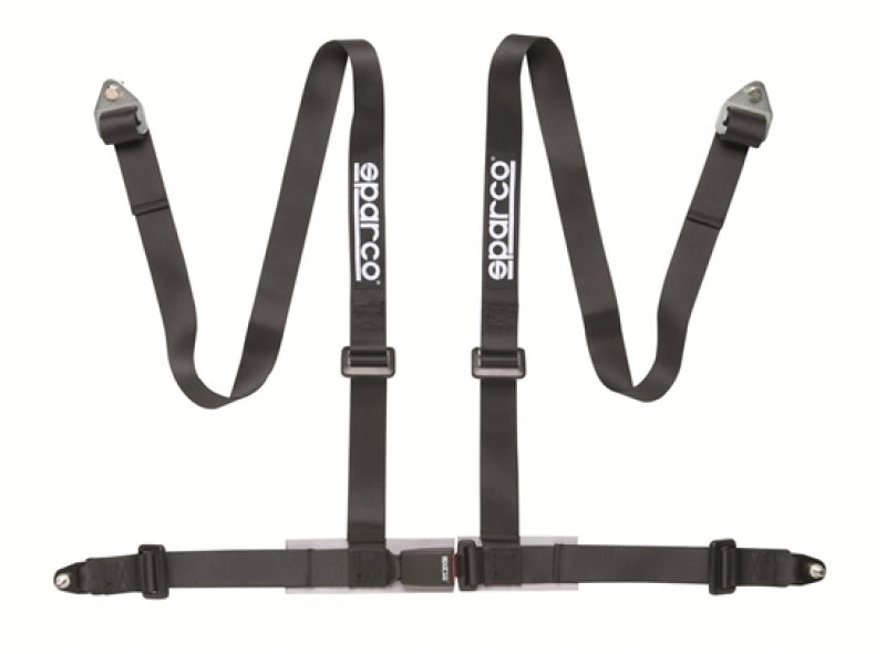 Sparco 4-Point 2in Bolt-In Racing Harness - Black