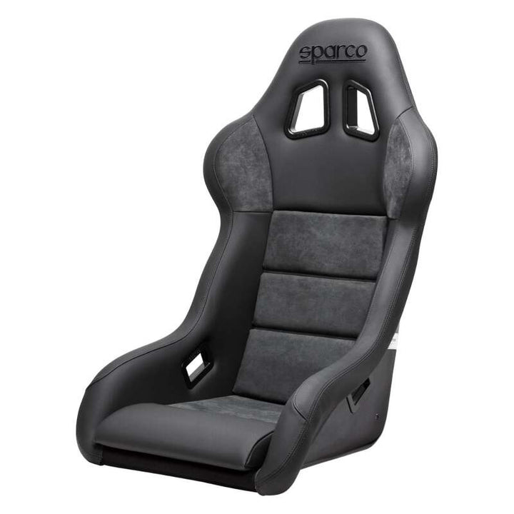Sparco EVO L Performance Racing Seat - Black Leather/Alcantara