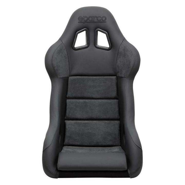 Sparco EVO L Performance Racing Seat - Black Leather/Alcantara, view 3