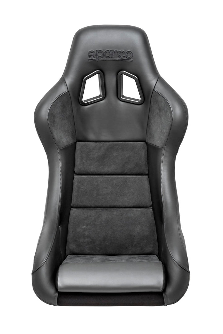 Sparco QRT Performance Racing Seat - Black Leather/Alcantara