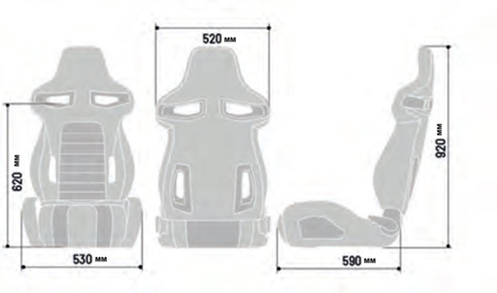 Sparco R333 2021 Reclinable Seat - Black