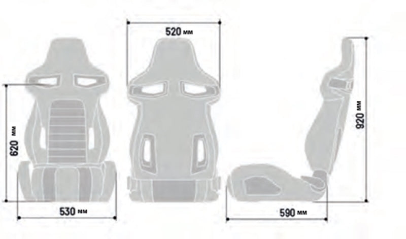 Sparco R333 2021 Reclinable Seat - Black