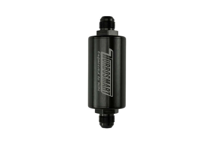 Turbosmart 10 Micron Billet Inline Fuel Filter - Universal 10AN - Black