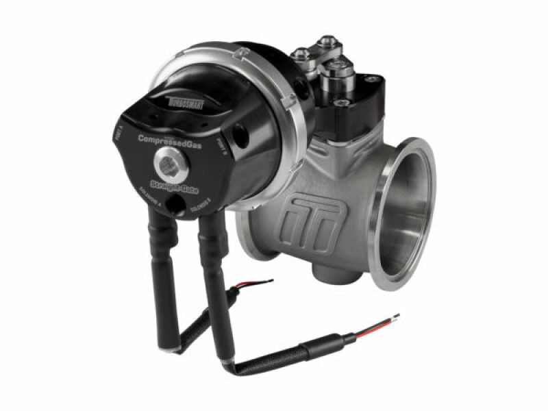 Turbosmart PSG50CG Pneumatic StraightGate 50 (Compressed Gas, Solenoid) - 50mm, 7 PSI, Black