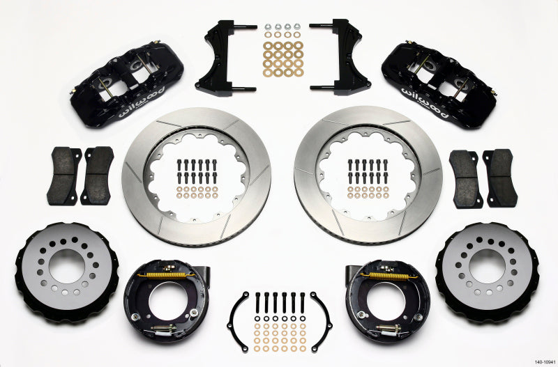 Wilwood AERO4 Rear BBK 14.00in - Chevrolet C10 / GMC C1500 / Chevrolet K5 Blazer 1975-1987