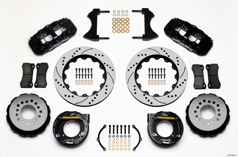 Wilwood AERO4 Rear BBK 14.00in - Chevrolet C10 / GMC C1500 / Chevrolet K5 Blazer 1975-1987 - Drilled