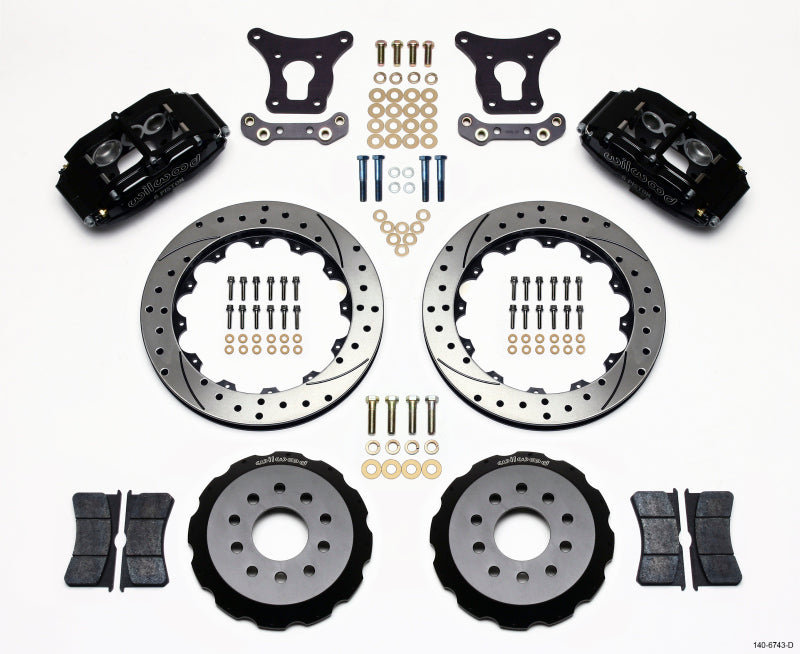 Wilwood BNSL6 Front BBK 12.88in - Chevrolet Camaro, Pontiac Firebird 1993-1997 - Drilled