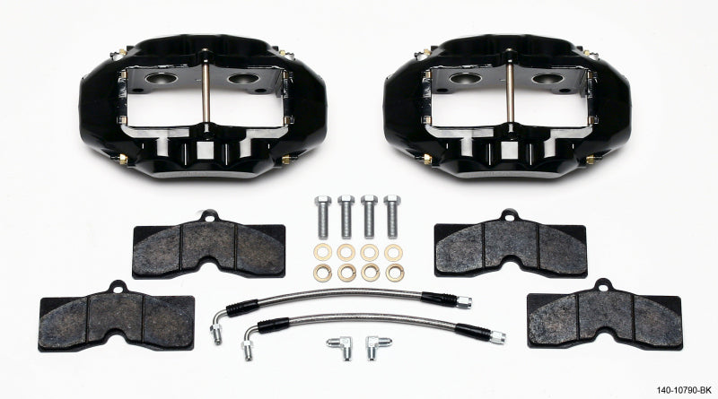 Wilwood D8-4 Rear Caliper Kit - Chevrolet Corvette C2/C3 1965-1982 - Black