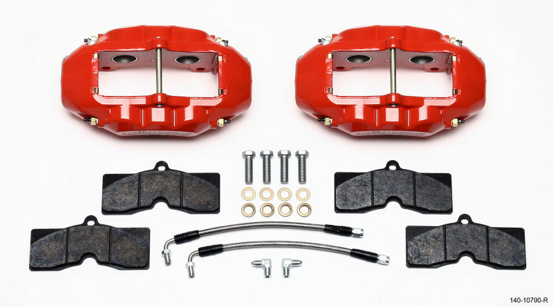 Wilwood D8-4 Rear Caliper Kit - Chevrolet Corvette C2/C3 1965-1982 - Red