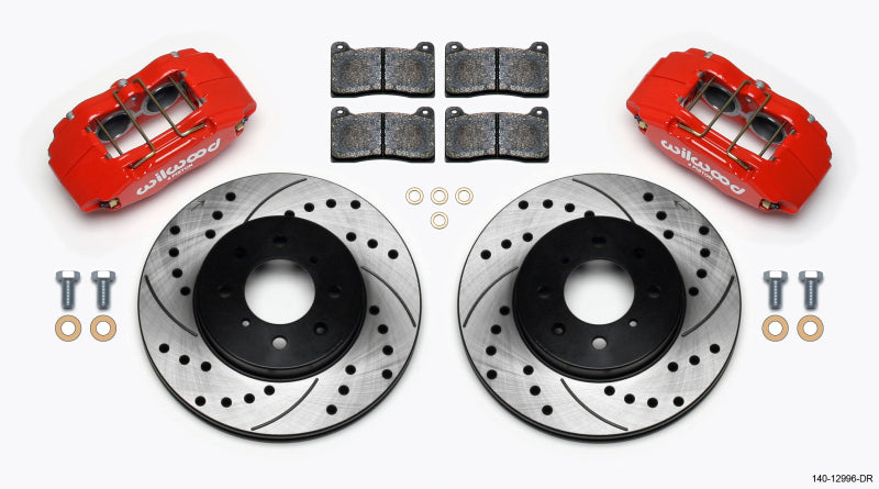 Wilwood DPHA Front BBK - Honda Civic / Fit / Acura Integra 1990-2013 - Drilled, Red