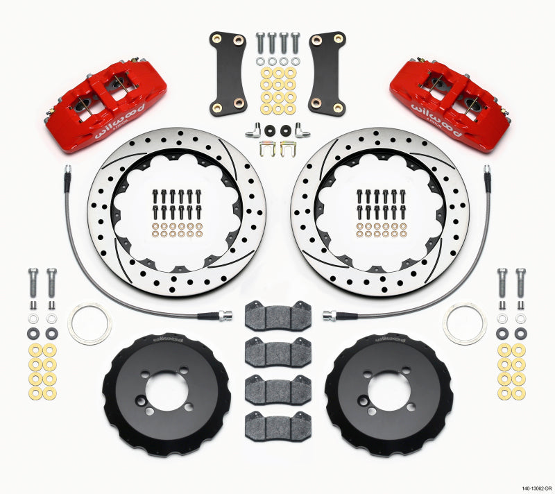 Wilwood Dynapro 6 Front BBK 12.88in - Mini Cooper 2007-2015 - Drilled - Red