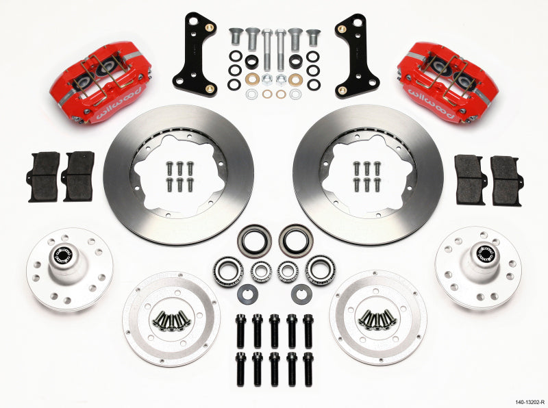 Wilwood Dynapro Dust-Boot Front BBK 11.00in - Chevrolet Camaro / Chevelle / Pontiac GTO 1964-1974 - Red