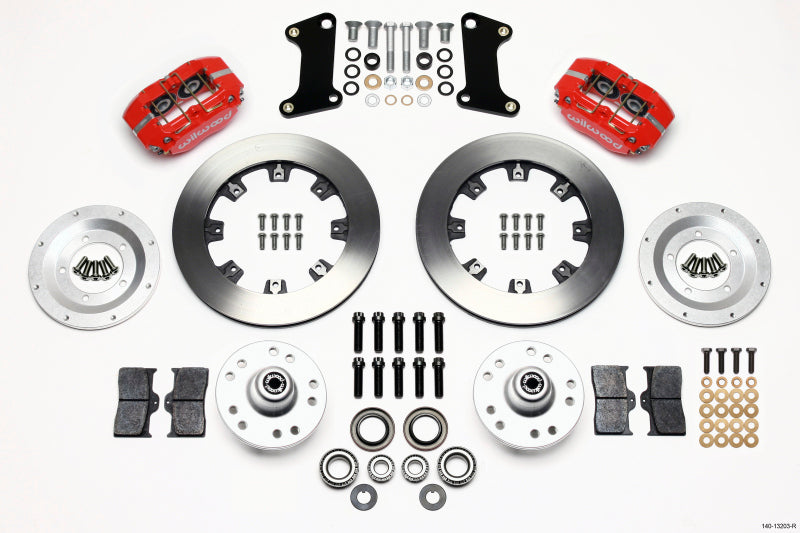 Wilwood Dynapro Dust-Boot Front BBK 12.19in - Chevrolet Camaro / Chevelle / Pontiac GTO 1964-1974 - Red