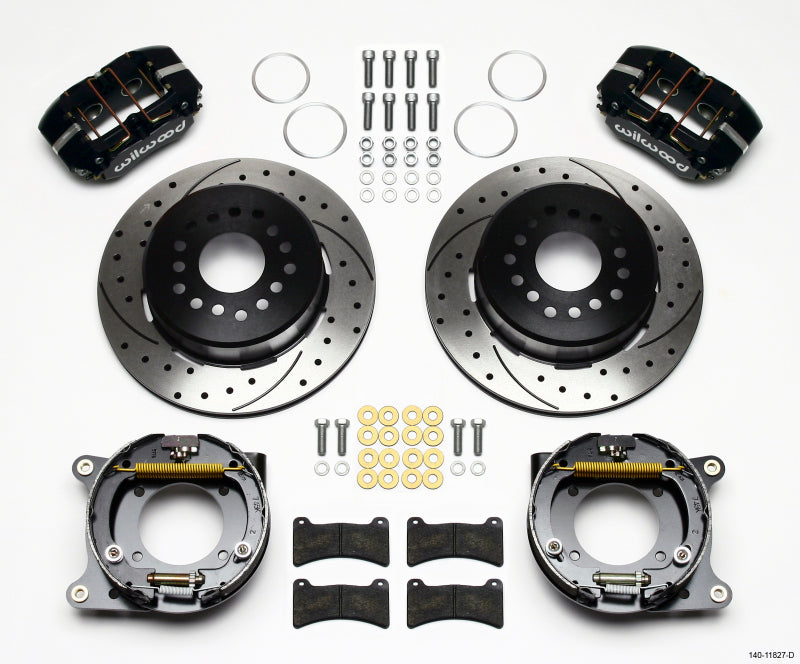 Wilwood Dynapro Low-Profile Rear BBK 11.00in - Chevrolet Impala / Bel Air 1959-1970 - Drilled