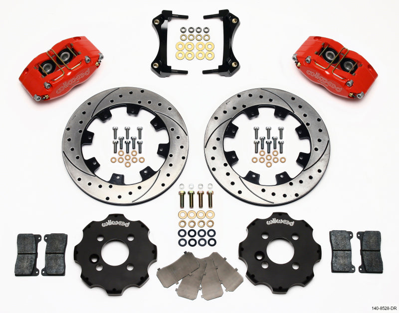 Wilwood Dynapro Radial Front BBK 12.19in - Mini Cooper 2007-2015 - Drilled - Red, view 2