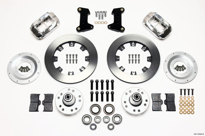 Wilwood Forged Dynalite 12.19in Polished Front Big Brake Kit - Ford Mustang II, Pinto 1975-1980 (Disc Spindle)