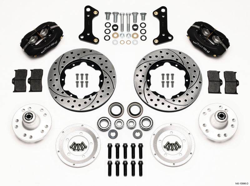 Wilwood Forged Dynalite Front BBK 11.00in - Chevrolet Camaro / Chevelle / Pontiac GTO 1964-1974 - Drilled
