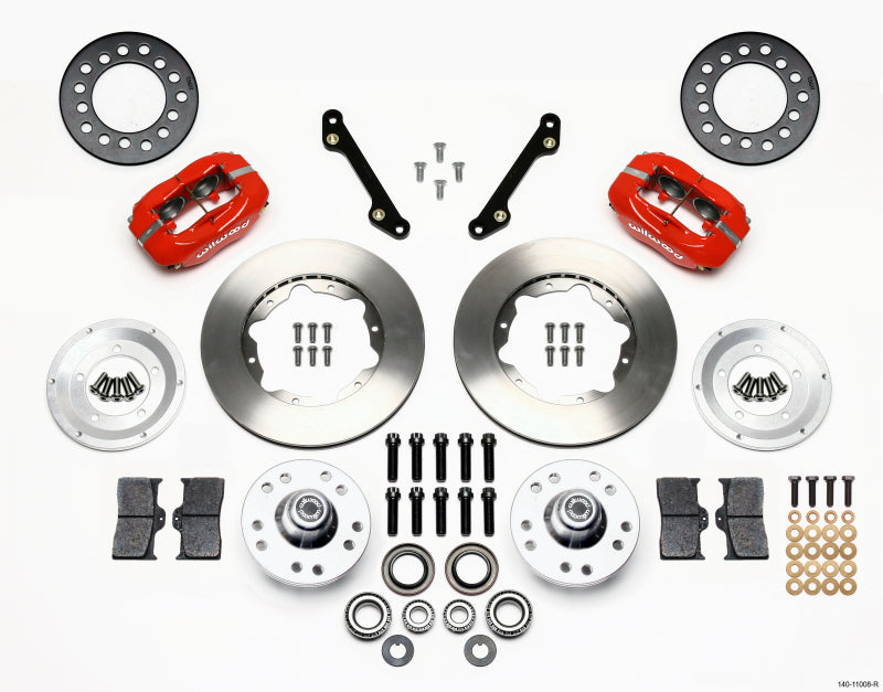Wilwood Forged Dynalite Front BBK 11.00in - Chevrolet Camaro / Caprice / Pontiac Firebird 1979-1990 - Red