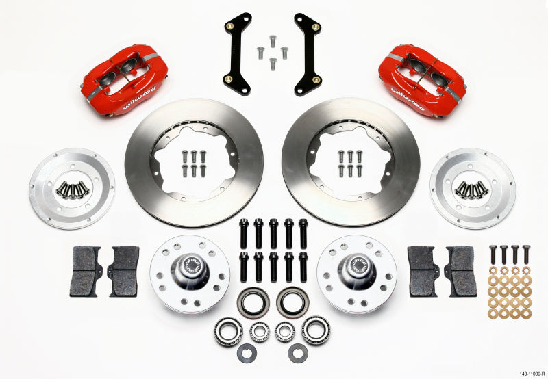 Wilwood Forged Dynalite Front BBK 11.00in - Chevrolet El Camino / Monte Carlo / S10 1979-2002 - Red
