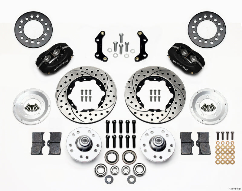 Wilwood Forged Dynalite Front BBK 11.00in - Dodge Charger, Plymouth Road Runner 1975-1978 - Drilled
