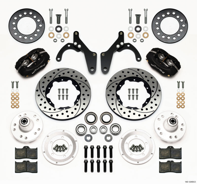 Wilwood Forged Dynalite Front BBK 11.00in - Chevrolet Bel Air 1959-1964 - Drilled