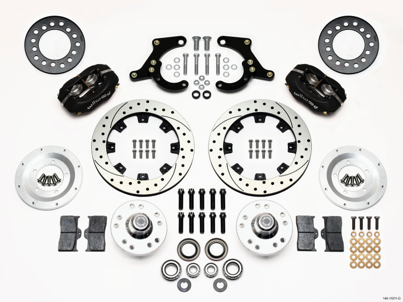 Wilwood Forged Dynalite Front BBK 11.75in - Chevrolet Corvette, Impala 1959-1964 - Drilled