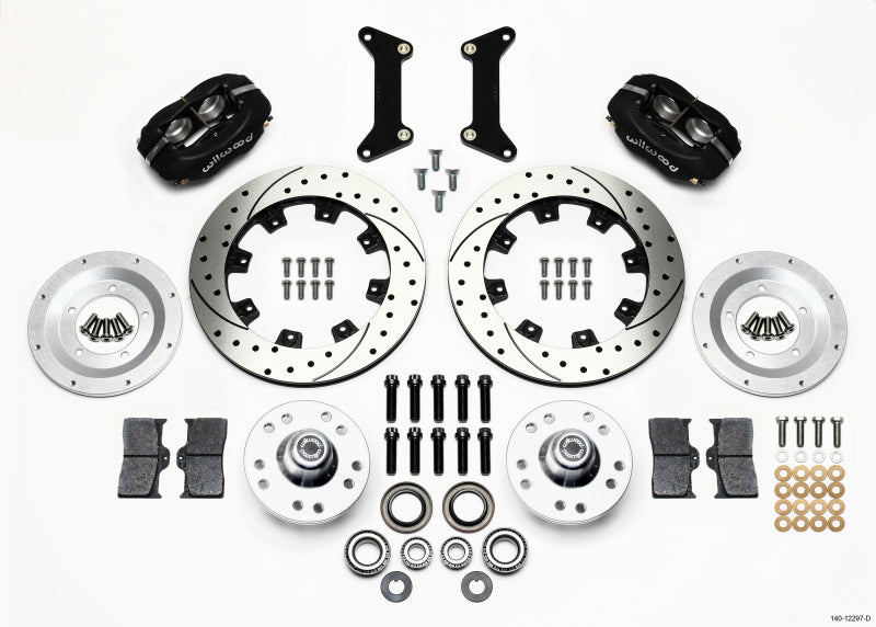 Wilwood Forged Dynalite Front BBK 12.19in - Chevrolet El Camino / Monte Carlo / S10 1979-2002 - Drilled