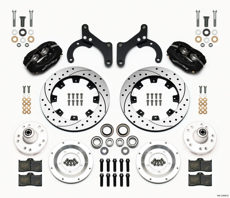 Wilwood Forged Dynalite Front BBK 12.19in - Chevrolet Bel Air 1959-1964 - Drilled
