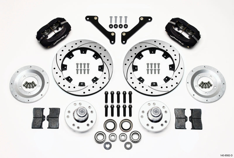 Wilwood Forged Dynalite Front BBK 12.19in - Chevrolet Camaro, Chevelle 1970-1978 - Drilled