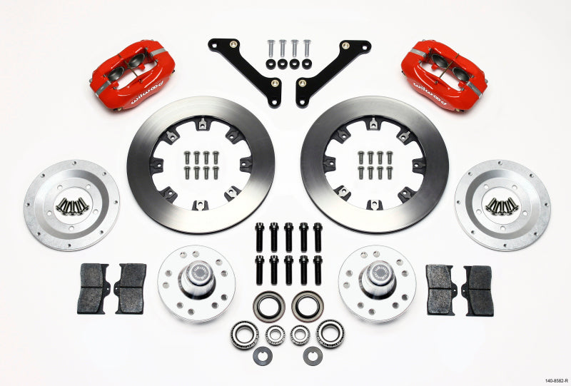 Wilwood Forged Dynalite Front BBK 12.19in - Chevrolet Camaro, Chevelle 1970-1978 - Red