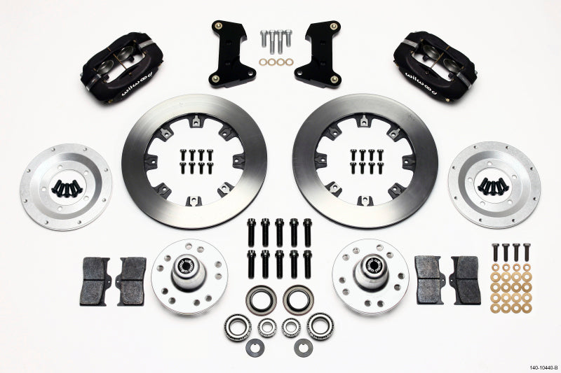 Wilwood Forged Dynalite Front Big Brake Kit - Ford Mustang II, Pinto, Mercury Bobcat 1975-1980 - Black