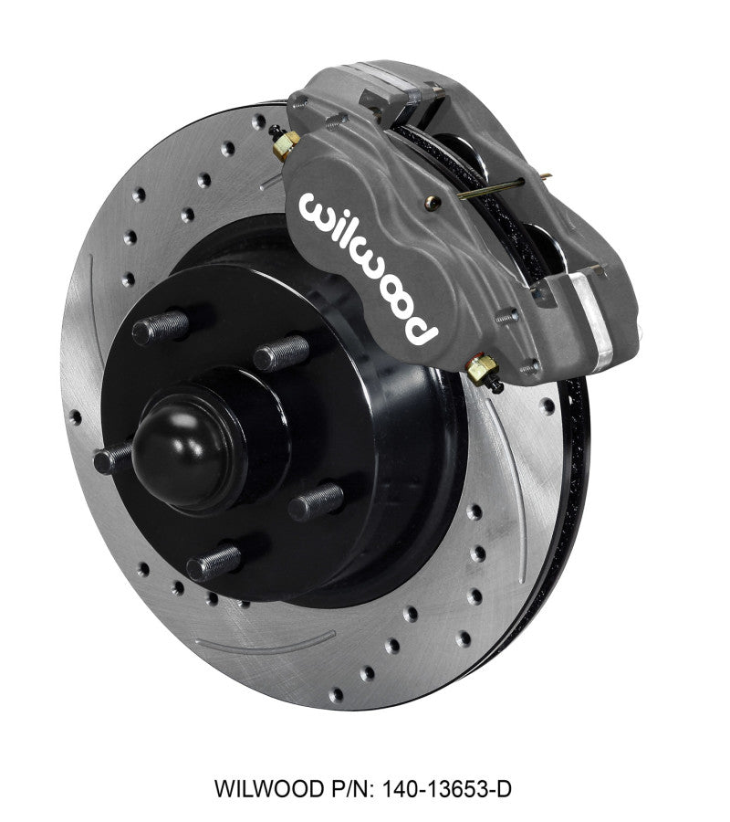 Wilwood Forged Dynalite-M Front BBK 11.30in - Ford Country Squire, Custom 500 1964-1968 - Drilled