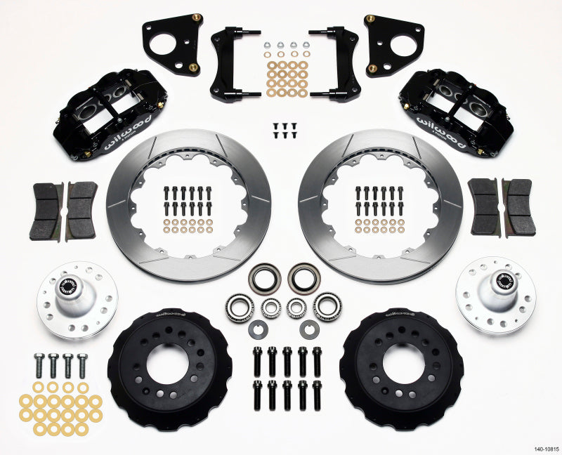 Wilwood Forged Narrow Superlite 6R 12.88in Front Big Brake Hub Kit - Dodge Charger, Challenger, Plymouth Road Runner 1966-1972 (Drum Spindle)