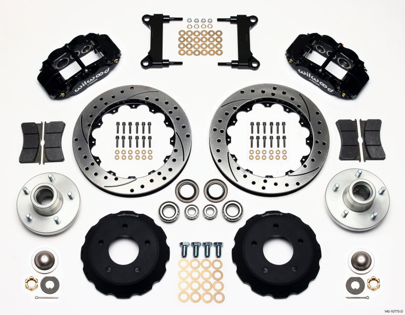 Wilwood Forged Narrow Superlite 6R 13.06in Drilled Front Big Brake Hub Kit - Chevrolet C10, GMC C1500 1975-1987 (CPP Drop Spindle)