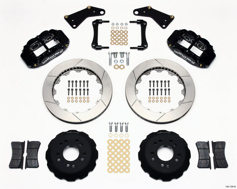 Wilwood Forged Narrow Superlite 6R 13.06in Front Big Brake Hat Kit - Chevrolet Corvette C3 1970-1982