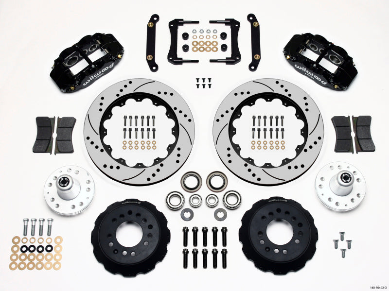 Wilwood Forged Narrow Superlite 6R 14in Drilled Front Big Brake Hub Kit - Chevrolet Camaro / Caprice / Pontiac Firebird 1979-1990