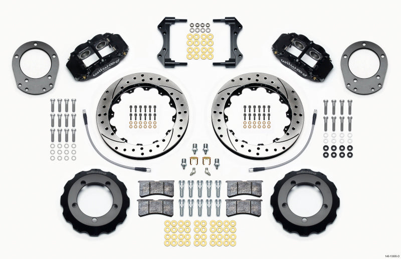 Wilwood Narrow Superlite 4R Front BBK 12.88in - Ford Bronco 1976-1977 - Drilled