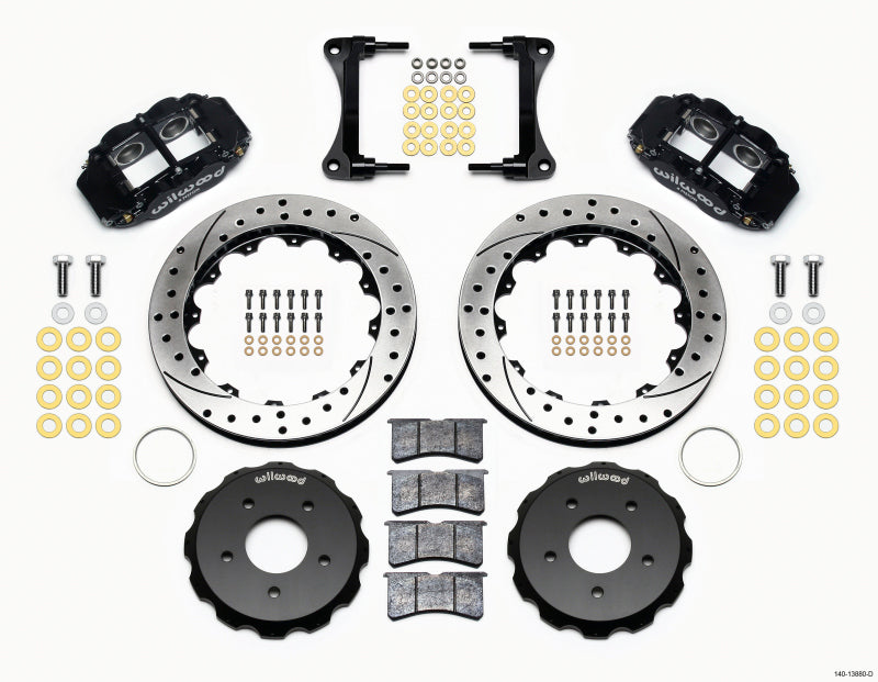 Wilwood Narrow Superlite 4R Front BBK 12.88in - Jeep Wrangler 2007-2015 - Drilled