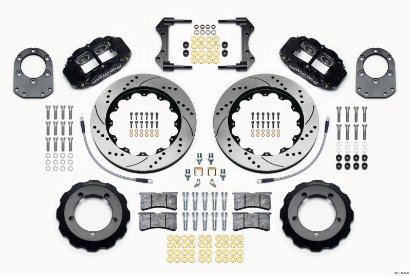 Wilwood Narrow Superlite 4R Front BBK 14.00in - Ford Bronco / F-100 1975 - Drilled
