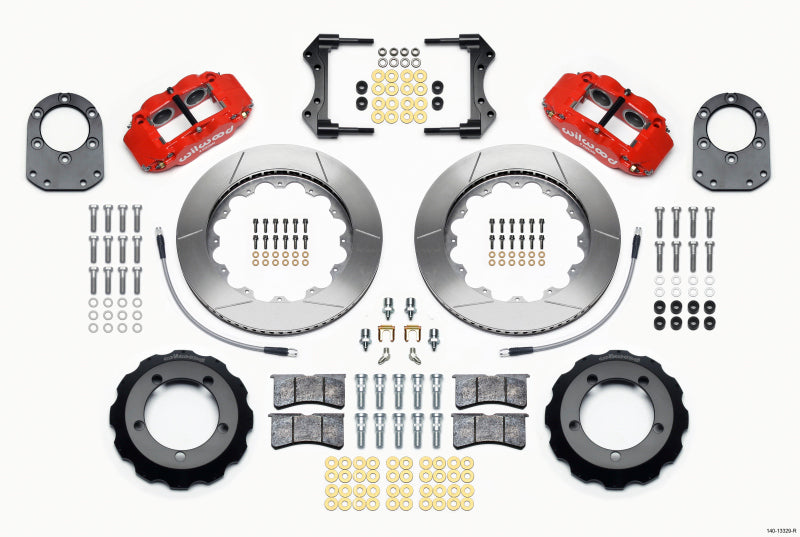Wilwood Narrow Superlite 4R Front BBK 14.00in - Ford Bronco / F-100 1975 - Red