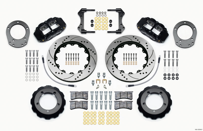 Wilwood Narrow Superlite 4R Front BBK 14.00in - Ford Bronco 1976-1977 - Drilled