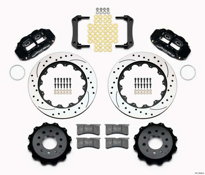 Wilwood Narrow Superlite 4R Rear BBK 14.00in - Chevrolet Camaro 2010-2017 - Drilled