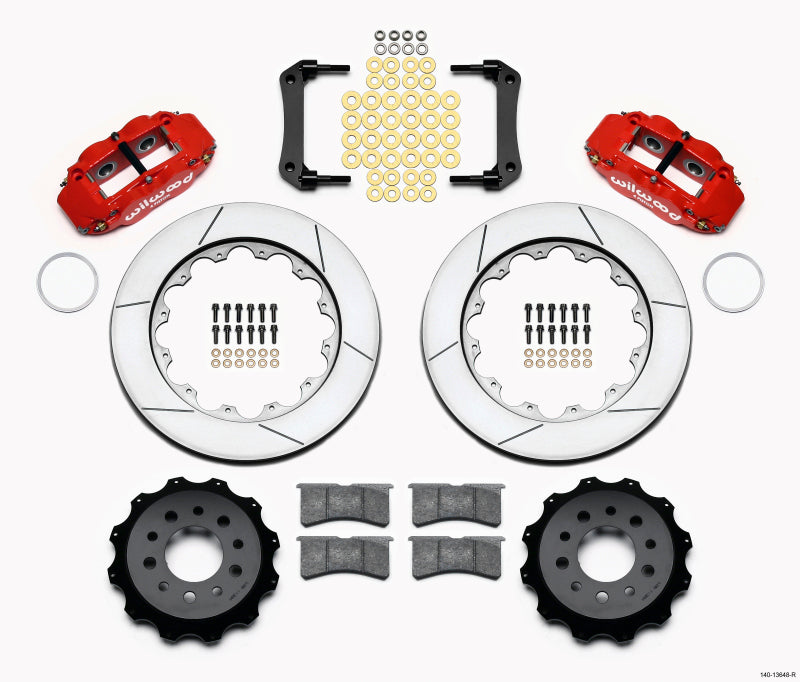 Wilwood Narrow Superlite 4R Rear BBK 14.00in - Chevrolet Camaro 2010-2017 - Red