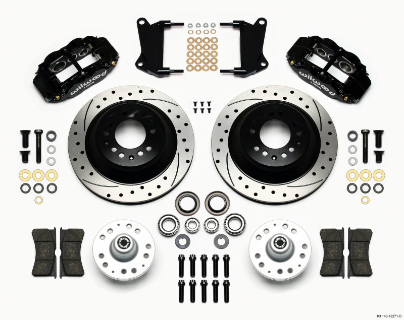 Wilwood Narrow Superlite 6R Front BBK 12.88in - Chevrolet Camaro / Chevelle / Pontiac GTO 1964-1974 (1-Piece Rotor) - Drilled