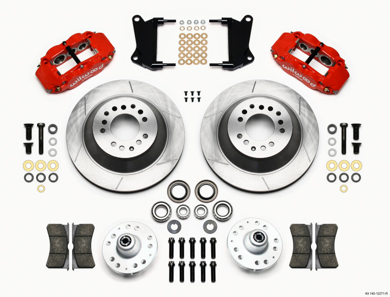 Wilwood Narrow Superlite 6R Front BBK 12.88in - Chevrolet Camaro / Chevelle / Pontiac GTO 1964-1974 (1-Piece Rotor) - Red