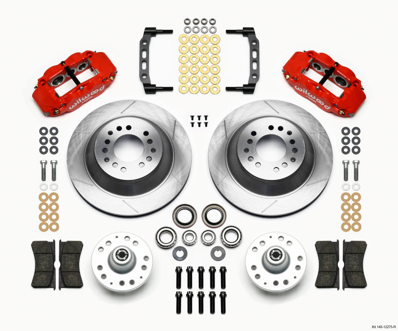 Wilwood Narrow Superlite 6R Front BBK 12.88in - Ford Mustang II, Pinto 1975-1980 - Red