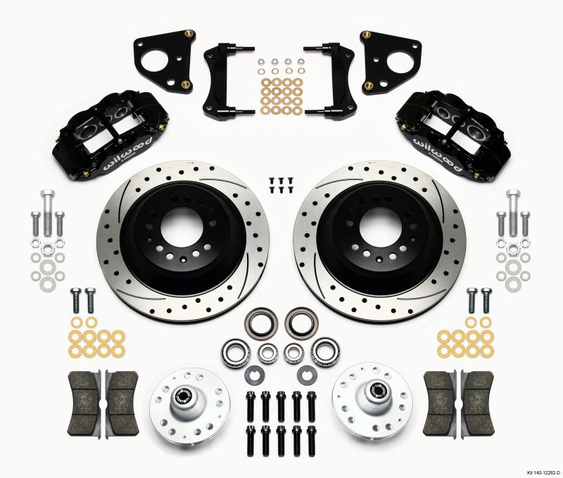 Wilwood Narrow Superlite 6R Front BBK 12.88in - Dodge Challenger, Charger 1966-1972 - Drilled