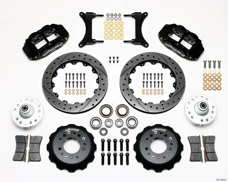 Wilwood Narrow Superlite 6R Front BBK 12.88in - Chevrolet El Camino / Monte Carlo / S10 1979-2002 - Drilled